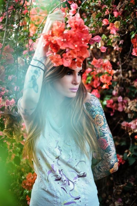Manga completa con flores