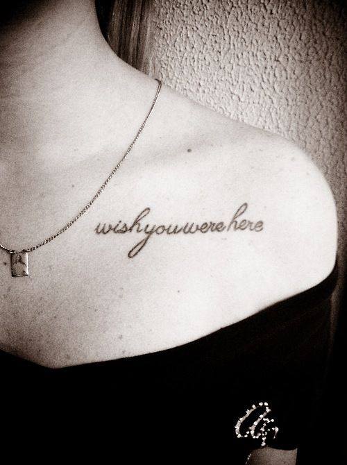 Frase: wish you were here