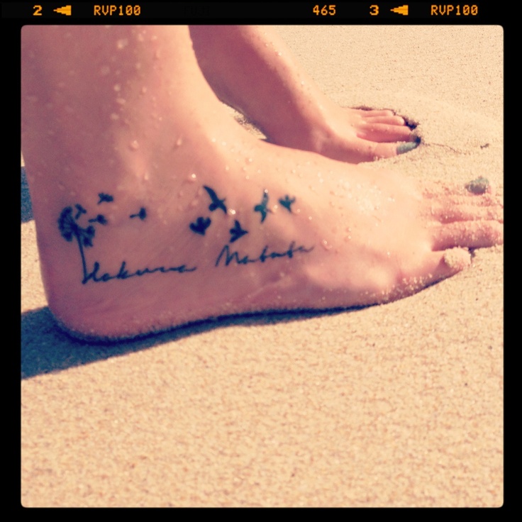 Frase: Hakuna Matata & Diente de León & Aves