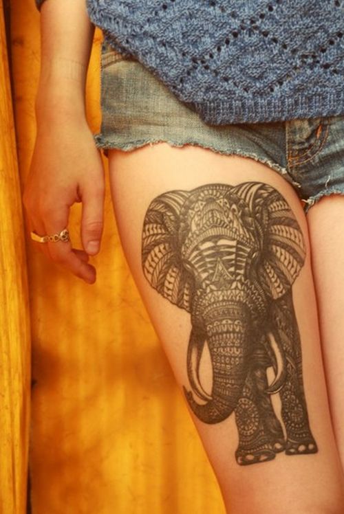 Elefante Hindú ornamentado