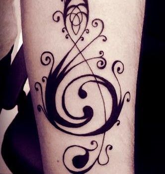Clave de Sol con firuletes