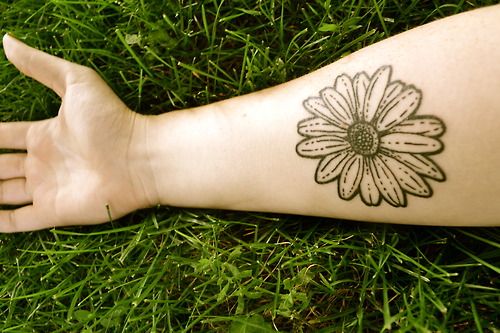 Flor Rayito de Sol Tatuajes para Mujeres