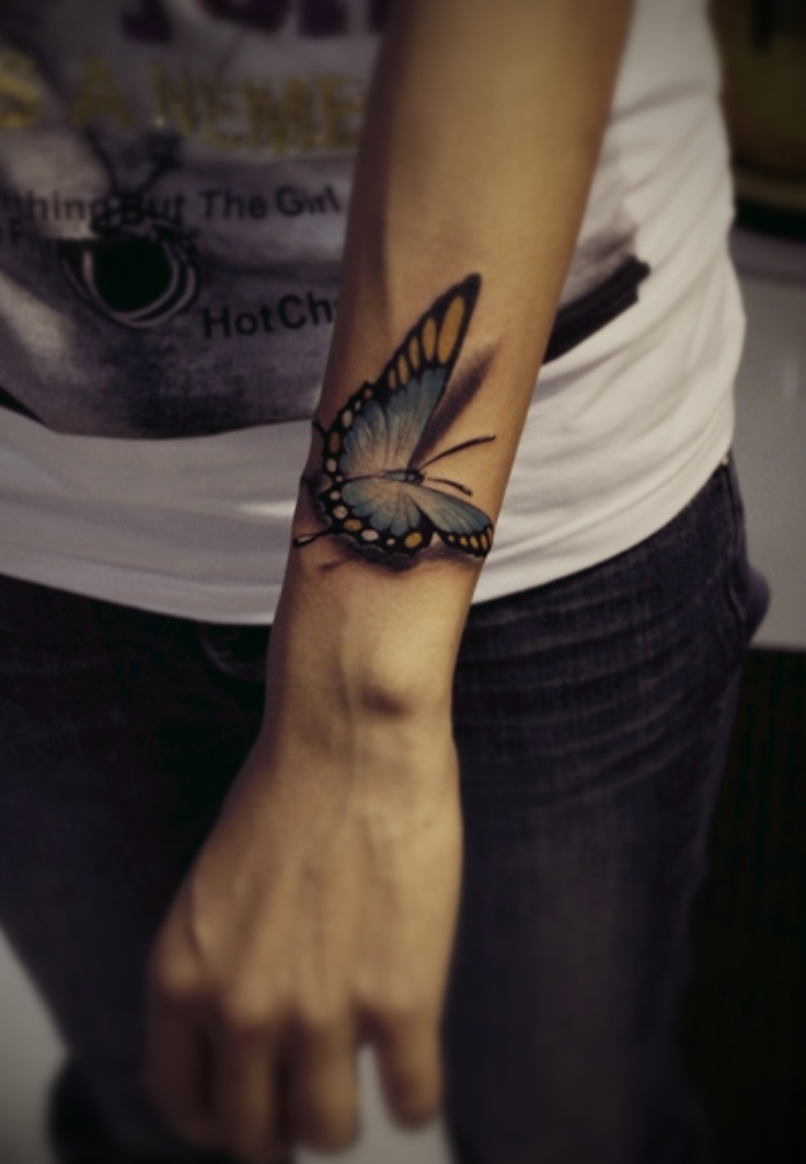 Mariposa Azul 3D