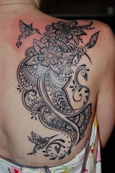 Tribal Flores y Colibri