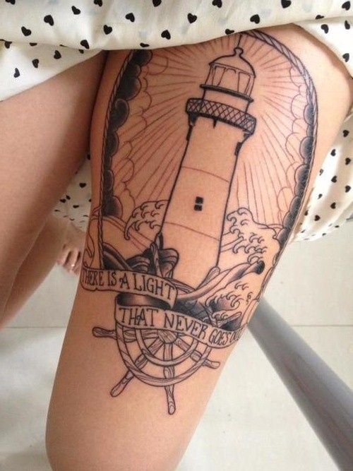 Faro, Mar, Timón y Frase
