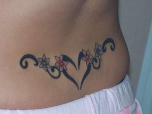 Corazón Tribal con Florcitas