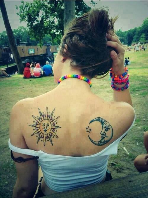 Luna & Sol - Tatuajes para Mujeres