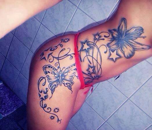Mariposa, Flores, Estrellas y Firuletes