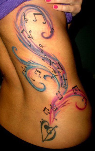 Corazón Notas Musicales