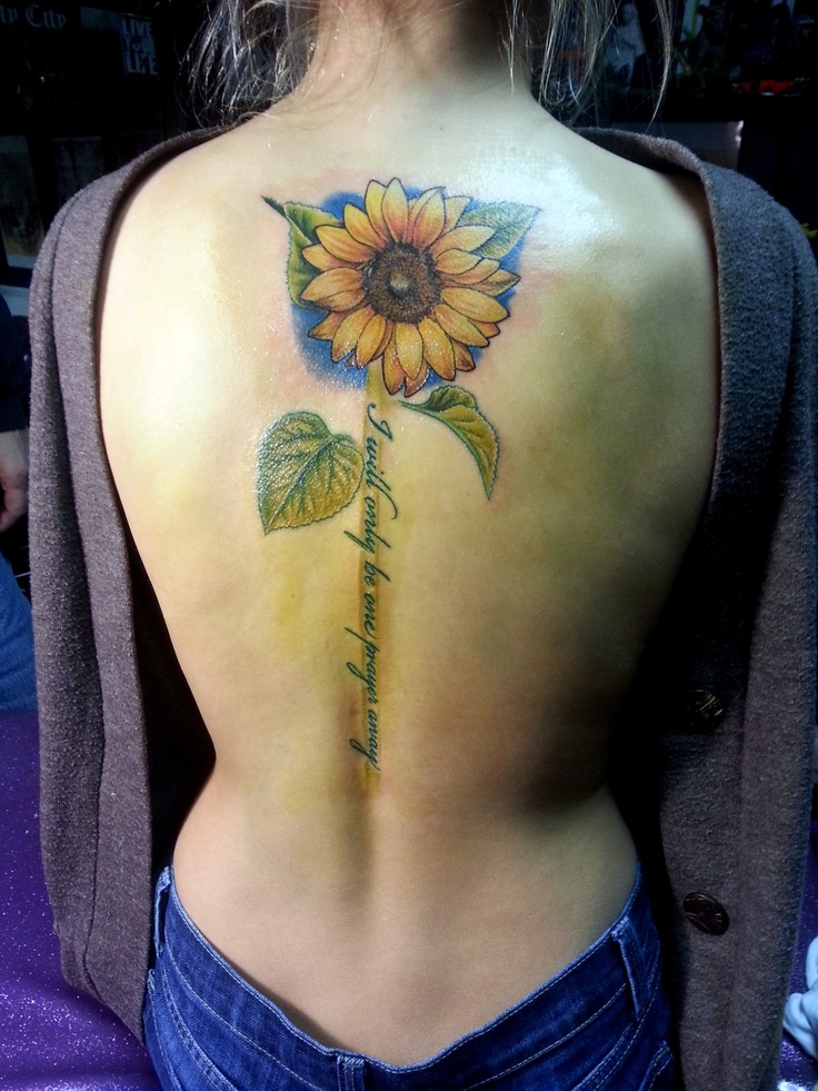 Flor de Girasol y frase