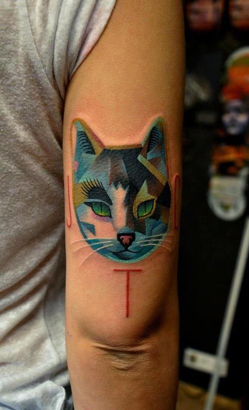Gato e Iniciales Nombre