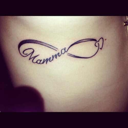 Infinito Frase Mama Y Corazón Tatuajes Para Mujeres