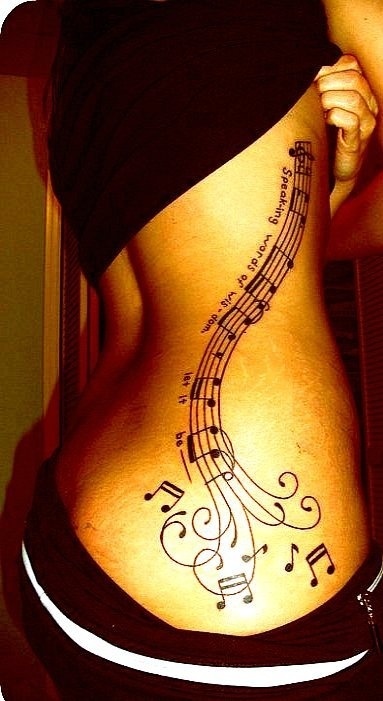 Pentagrama con Notas Musicales