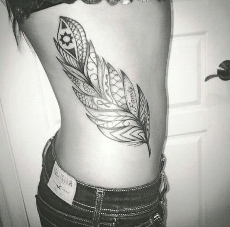 Pluma con Frase: Family