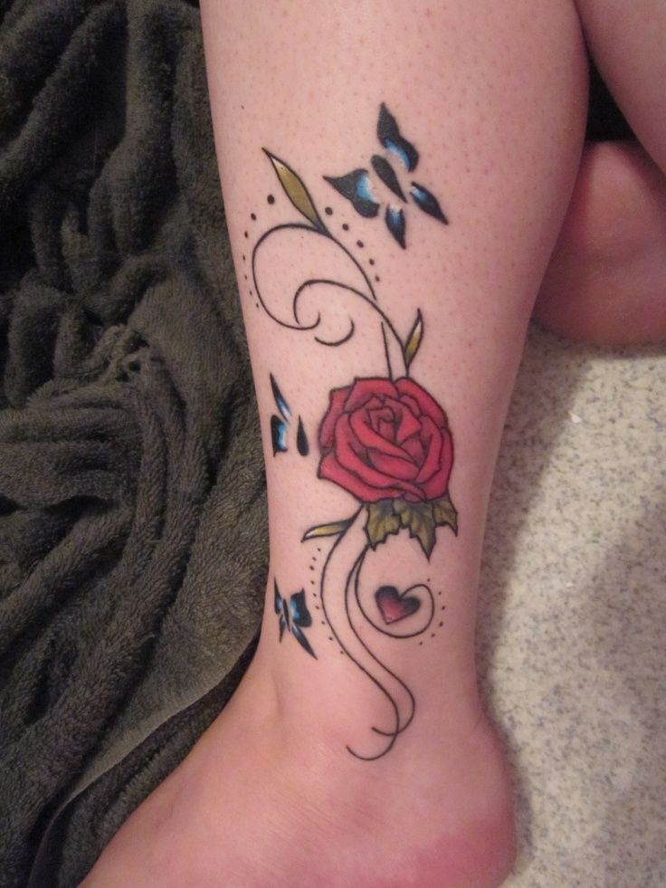 Rosa, Firuletes, Mariposas y Corazón
