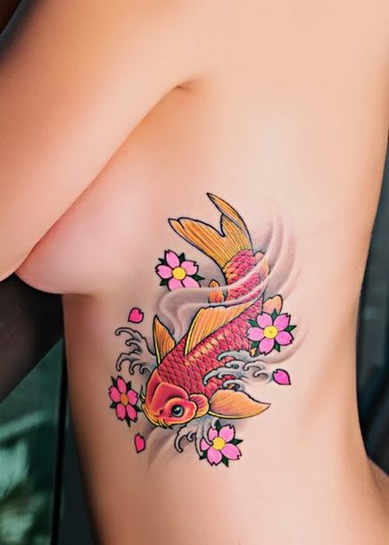 Pez Koi - Tatuajes para Mujeres