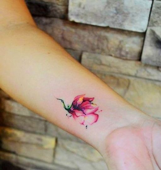 Flor pequeña en acuarelas