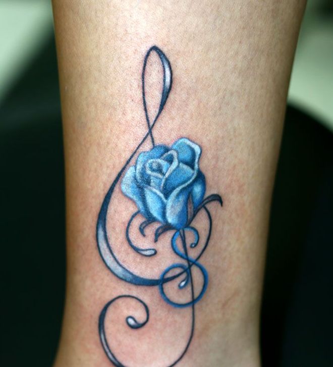Clave de Sol en forma de Rosa