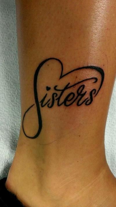 coraz 243 n con frase sisters e infinito tatuajes para coraz 243 n con frase sisters e infinito tatuajes para
