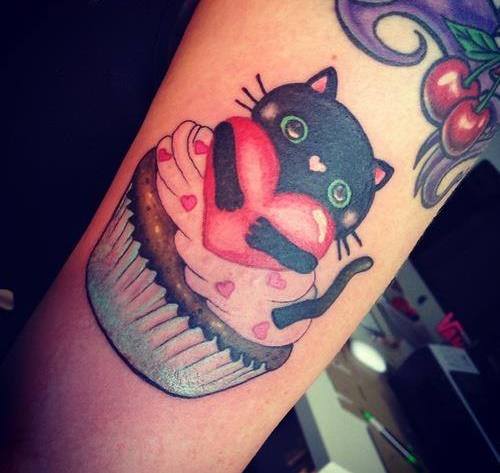 Cupcake, Gato y Corazón