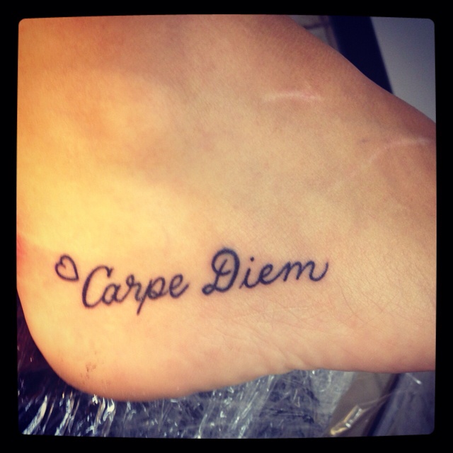 Frase: Carpe Diem + Corazón