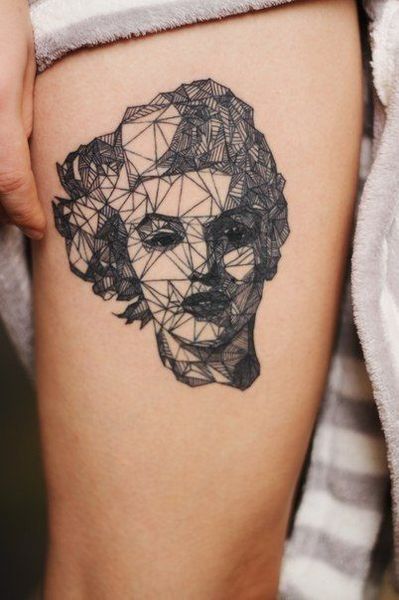 Cara Marilyn Monroe Geométrico