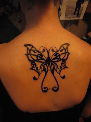 Mariposa Tribal con Firuletes