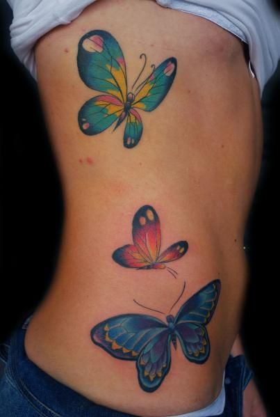 Mariposas Azul, Rosa, Verde