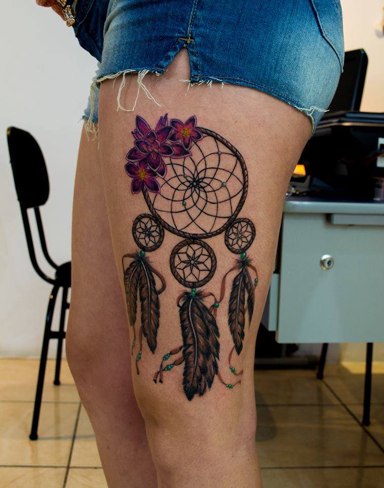 AtrapaSueños y Flores