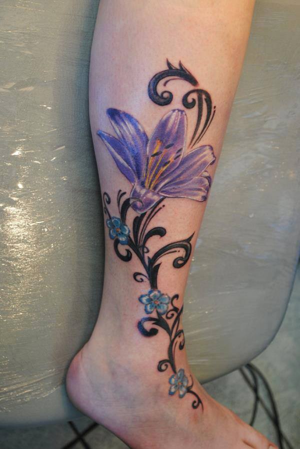 Flor Lirio y Plantas