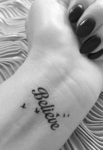 Frase: Believe y Aves
