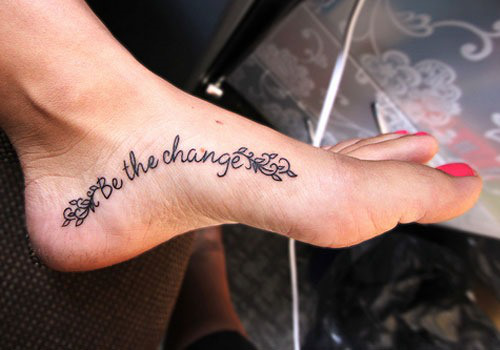 Frase: Be the Change