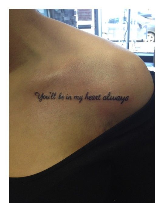 Frase: You´ll be in my heart always