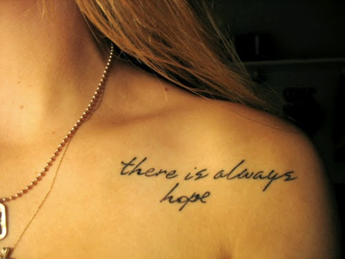 Frase: There is always hope