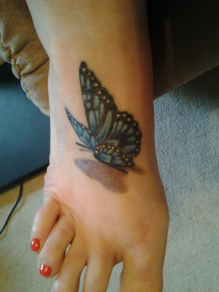 Mariposa 3D - Tatuajes para Mujeres