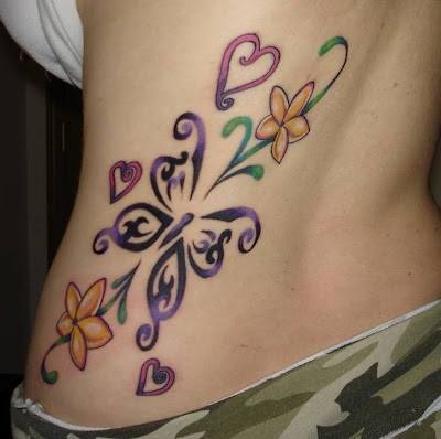 Mariposa, Firuletes, Corazón y Flores