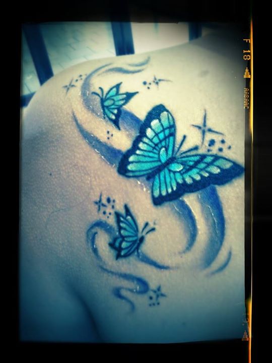 Mariposas con destellos