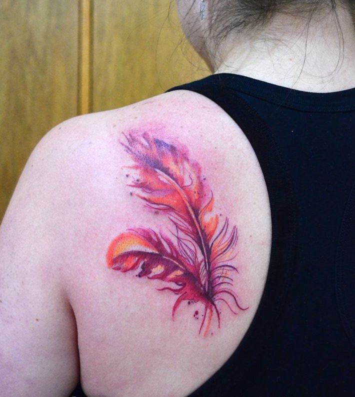 Plumas en Acuarelas by Javi Wolf