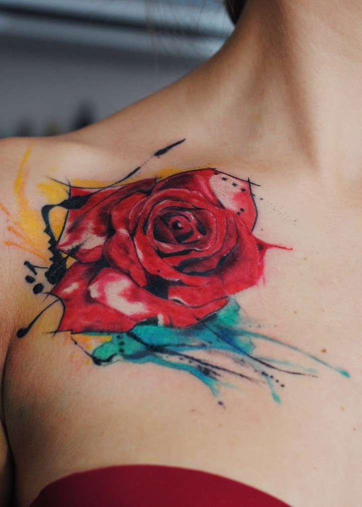 Image result for ROSAS tatuaje mujer