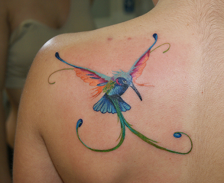 Colibrí Tatuajes para Mujeres
