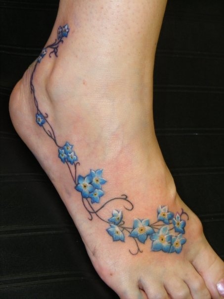 Flores Forgetmenot enredadera