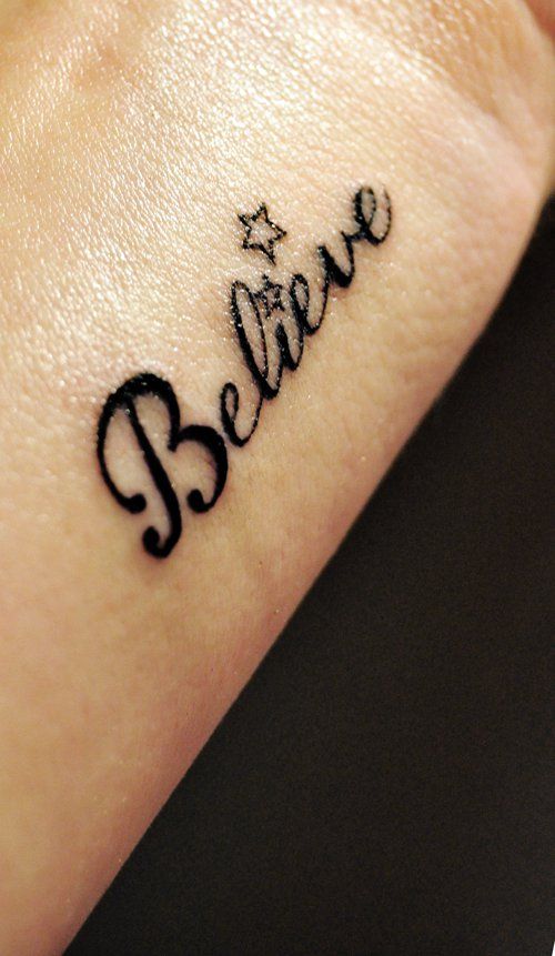 Frase: Believe y Estrellas
