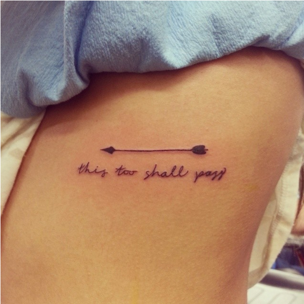 Frase: This too shall pass & Flecha
