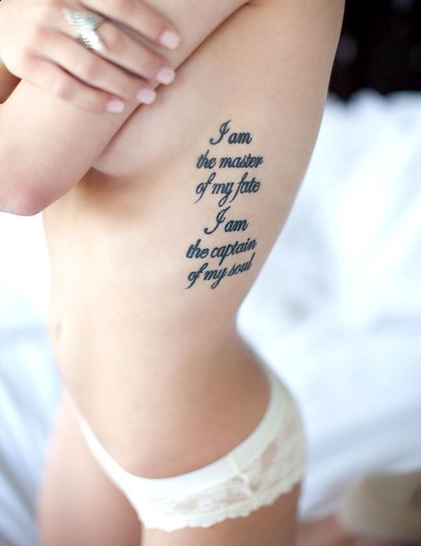 Frase: I am the master of my fate. I am the captain of my soul