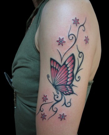 Mariposa, Flores y Firuletes