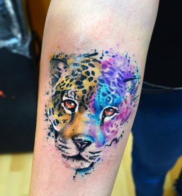 Tigre en Acuarelas by Javi Wolf