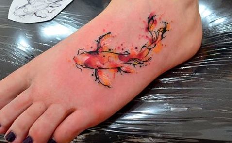Pez Koi en Acuarelas by Javi Wolf