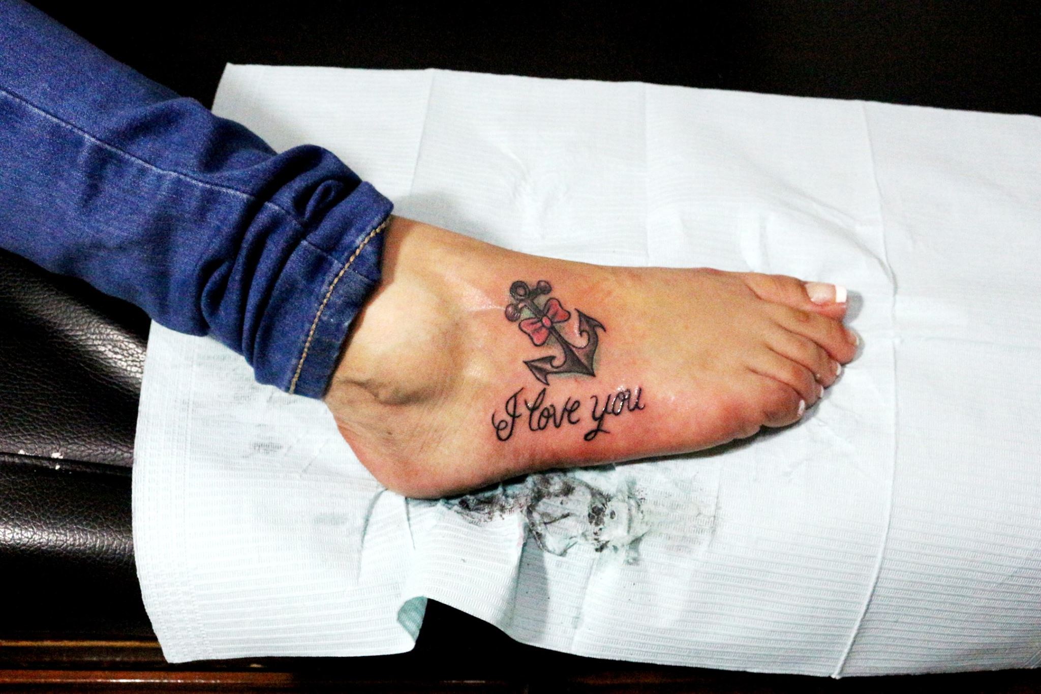 Ancla con Moño y Frase: I Love you by Rulaxx Choon