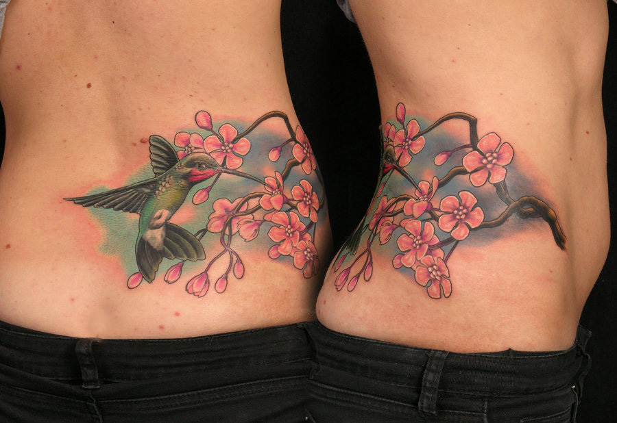 Colibrí & Flores de Cerezo