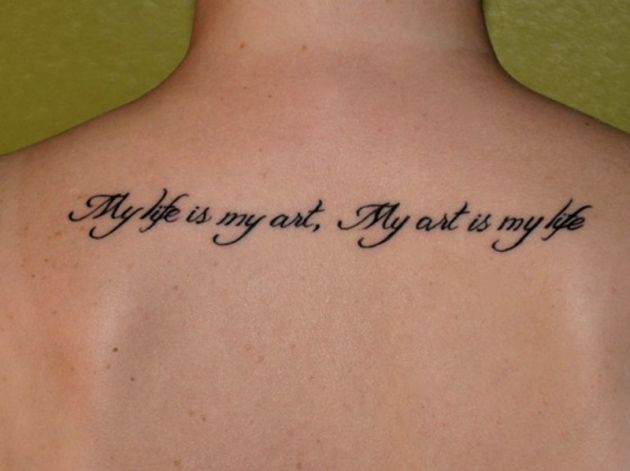 Frase: My life is my Art, My art is my life